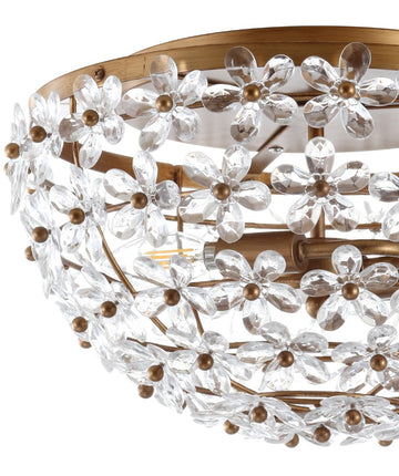 Isabelle 15.5" Metal/Acrylic LED Flush Mount - JONATHAN Y